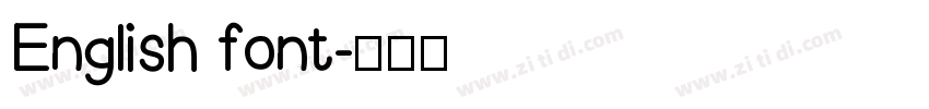 English font字体转换